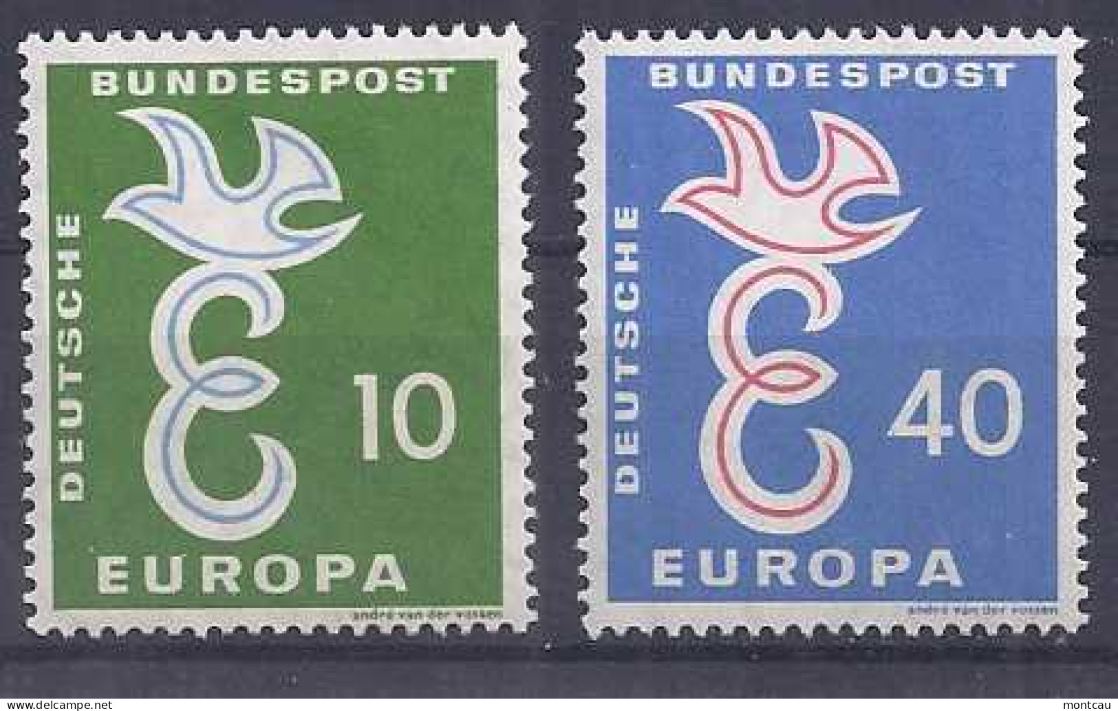 Europa 1958.Germany Mi 295-96 MNH (**) - 1958