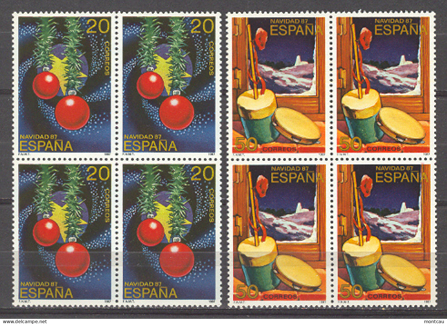 Spain 1987 - Navidad Ed 2925-26 Bloque (**) - Ungebraucht