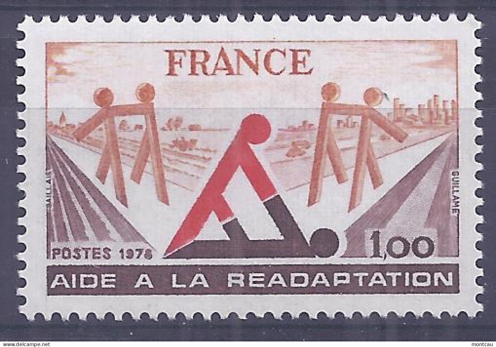 Francia 1978. Ayuda A La Readaptación YT = 2023 (**) - Nuovi