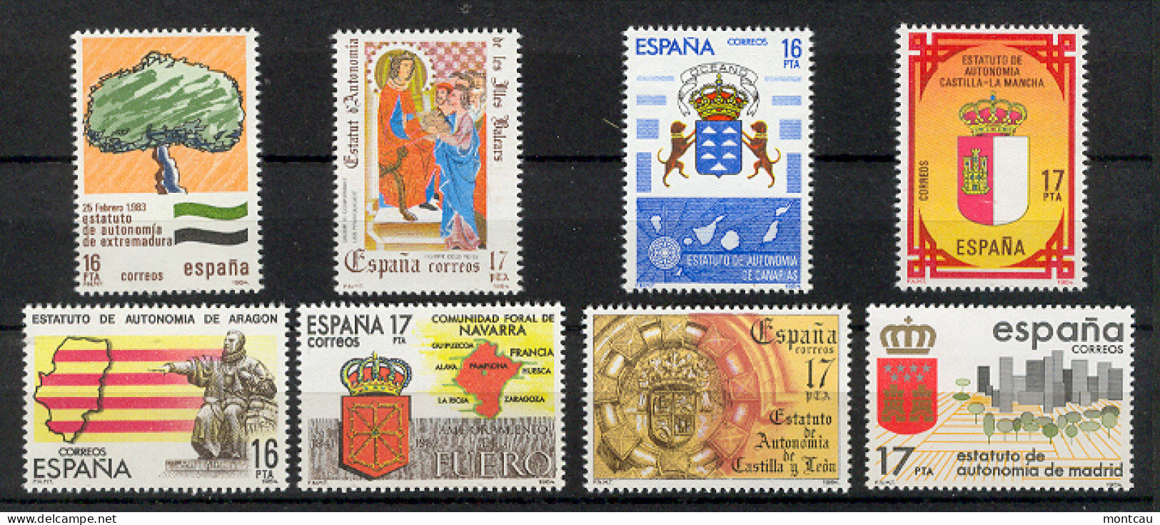 Spain 1984 - Estatutos Ed 2735-42 (**) - Unused Stamps