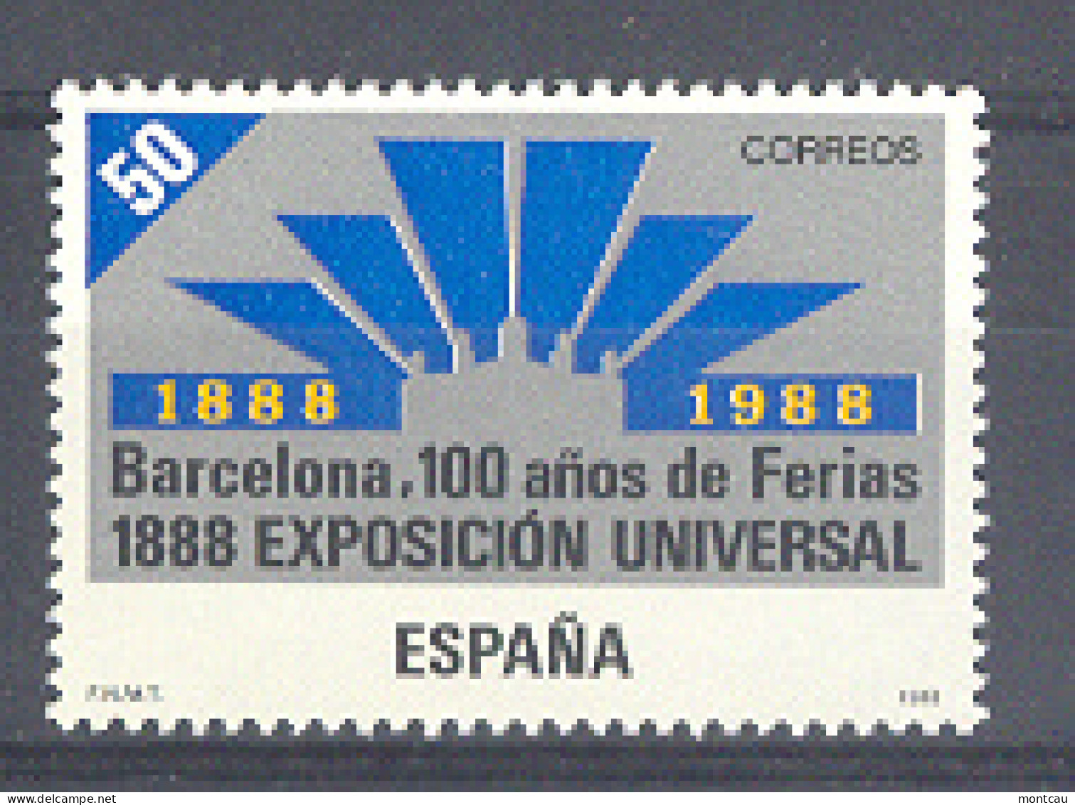 Spain 1988 - Centenario Expo Barcelona Ed 2951 (**) - Nuevos
