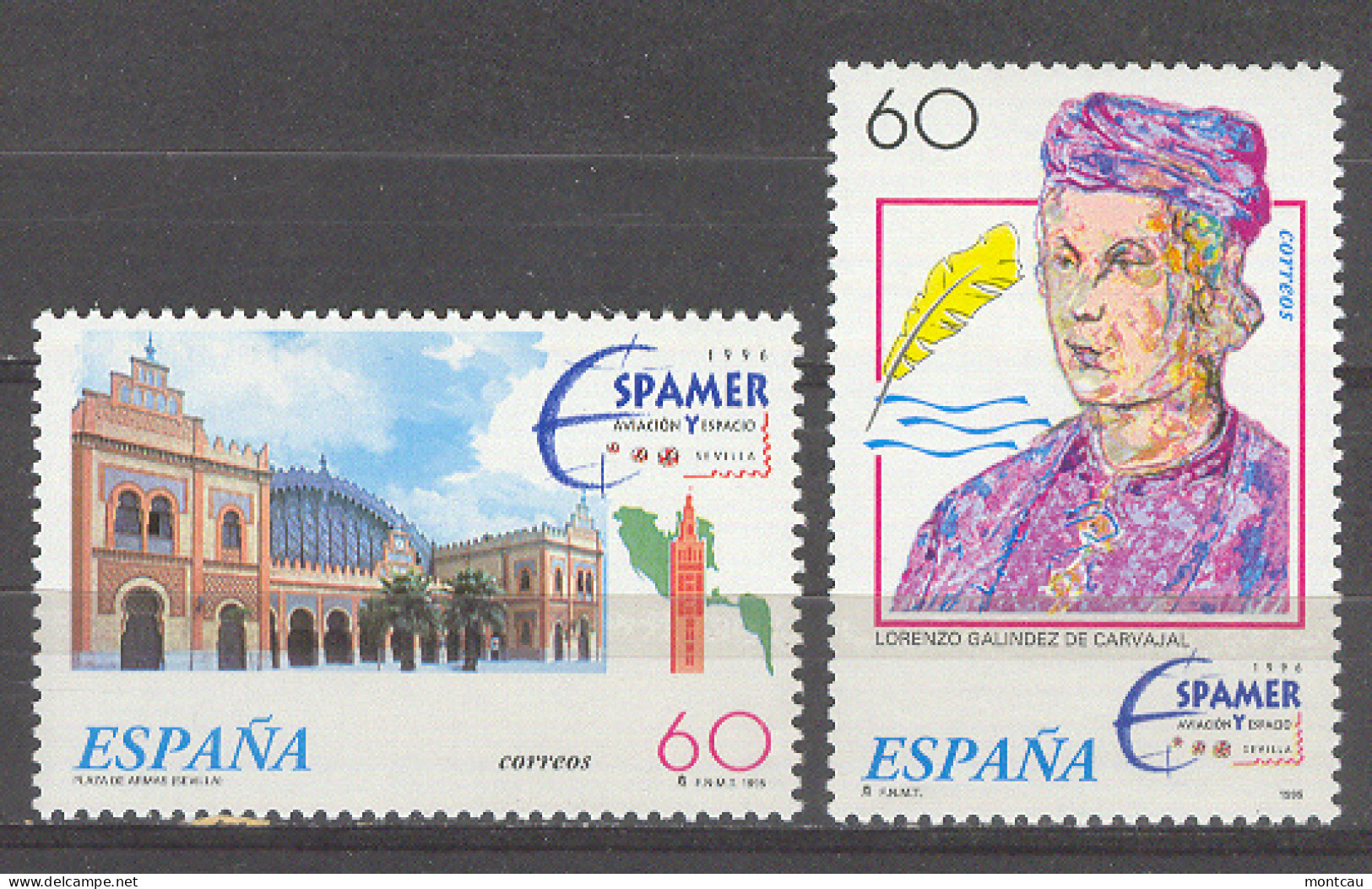 Spain 1995 - Exp. Espamer Y Espacio Ed 3404-05 (**) - Ongebruikt