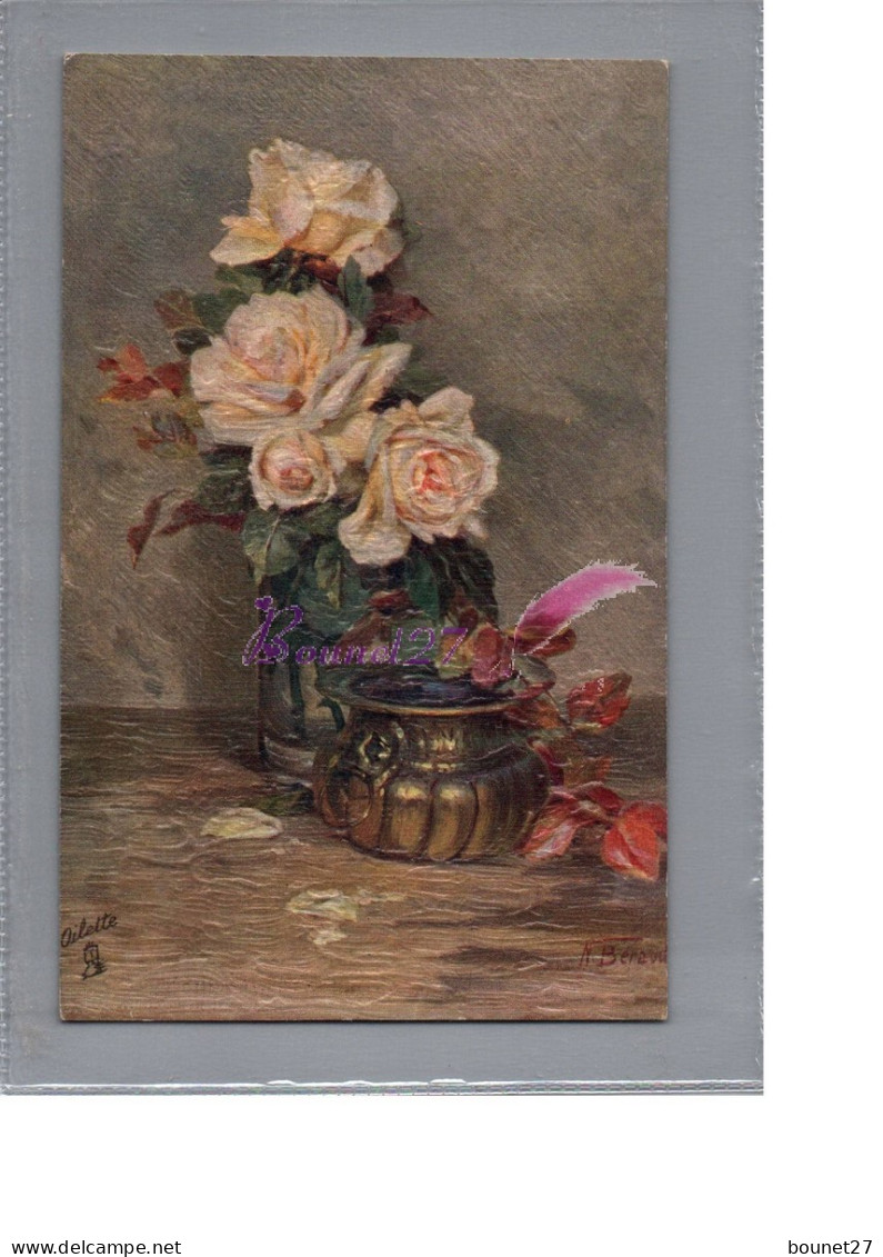 CPA - Un Pot De Fleur Nature Morte OILETTE N BERAUD 1922 Flower - Blumen