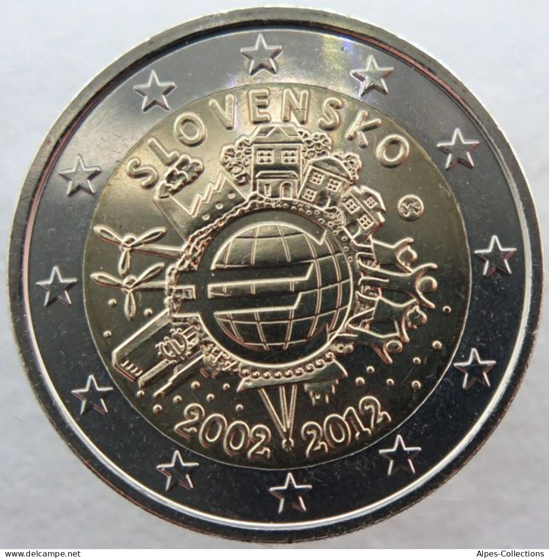 SQ20012.1 - SLOVAQUIE - 2 Euros Commémo. 10 Ans De L'euro - 2012 - Slovakia
