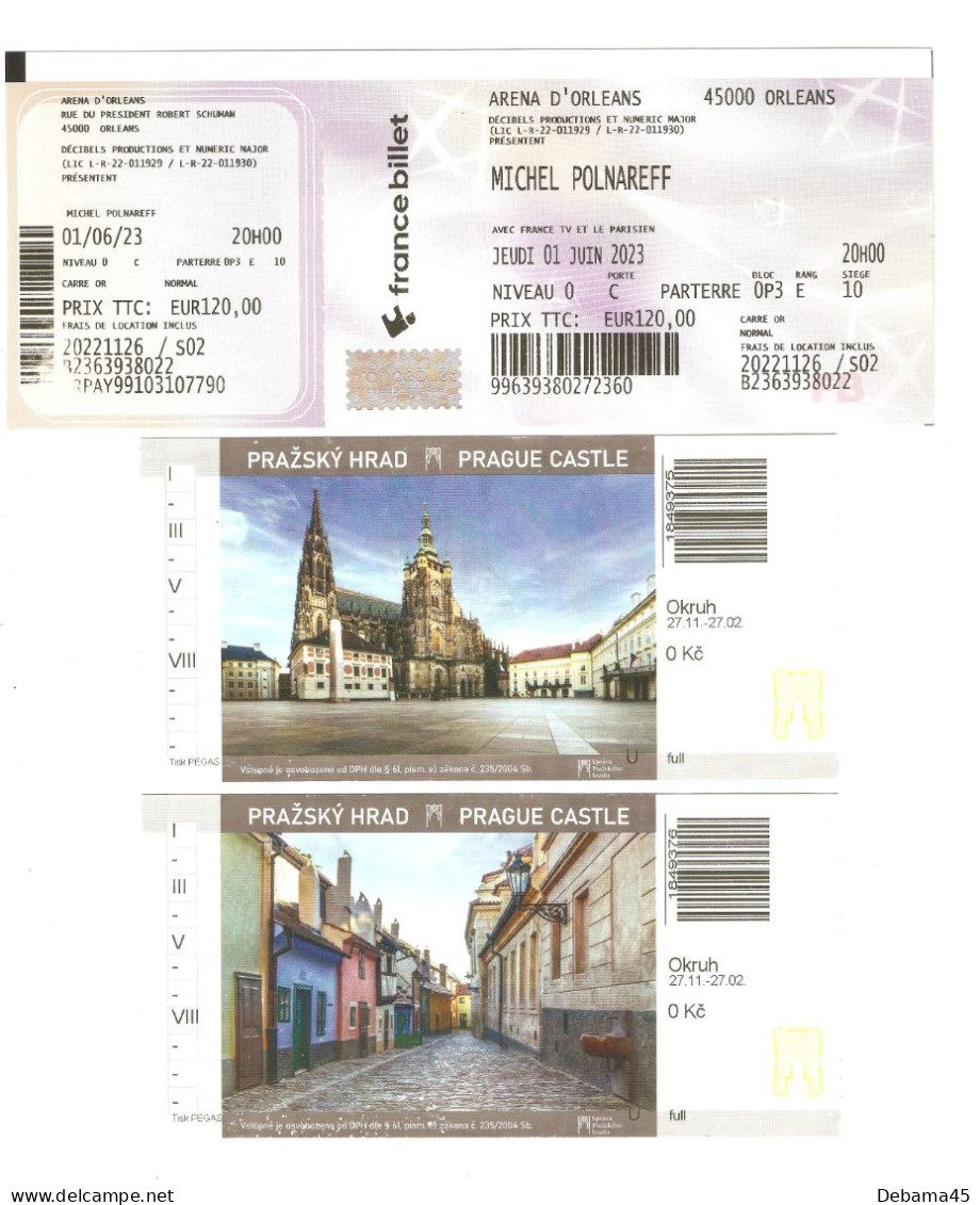 21/ Lot Tickets Divers : Parking, Loterie, Musée, Sites Et Concert - Non Classificati