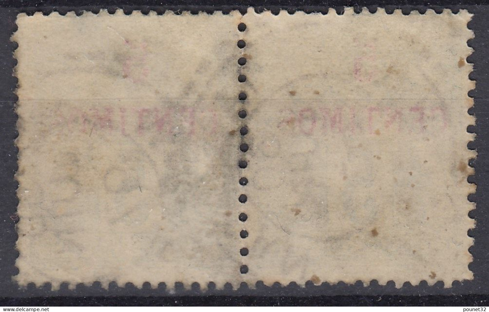 TIMBRE MAROC TYPE SAGE 5 CENTIMOS N° 1 EN PAIRE CACHET MAZAGAN DU 30 JUIN 97 - Gebraucht