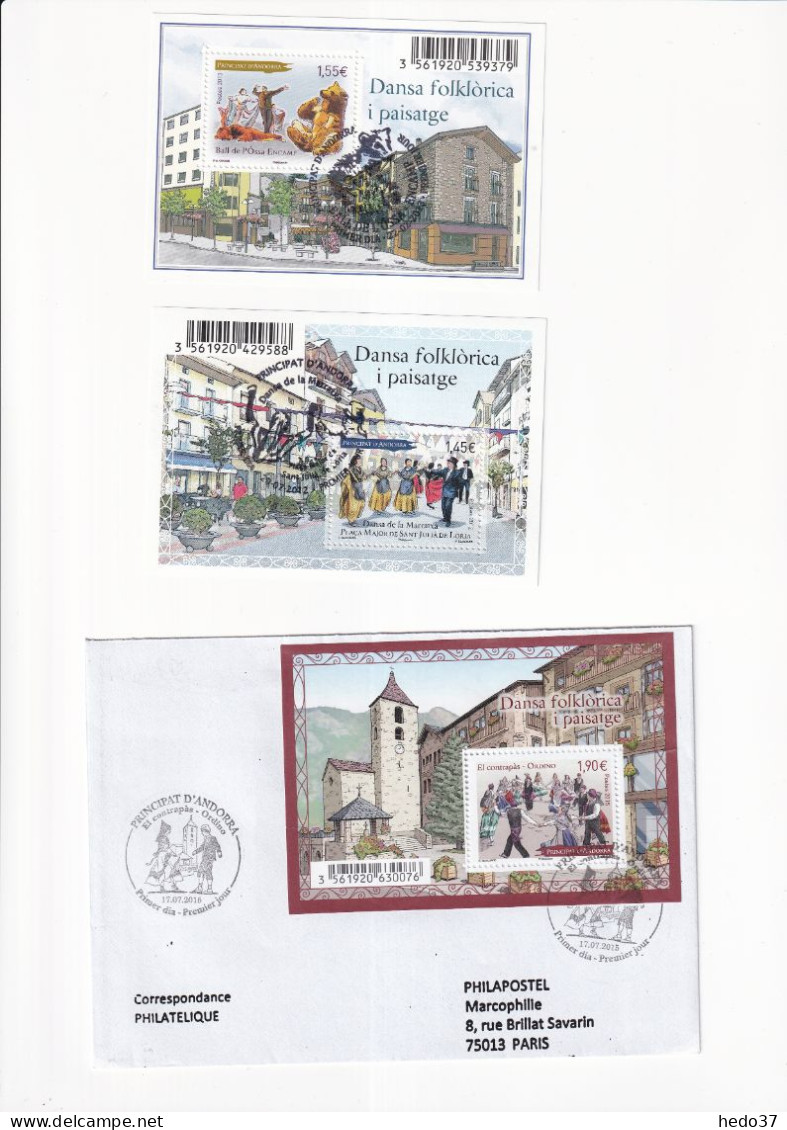 Andorre Ensemble De Blocs Oblltérés 2005/2017 - TB - Used Stamps