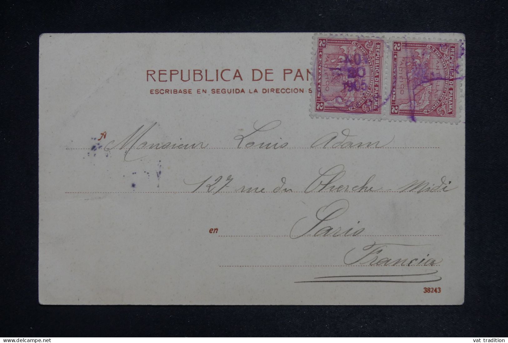 PANAMA - Carte Postale Pour La France En 1905 - L 151946 - Panama