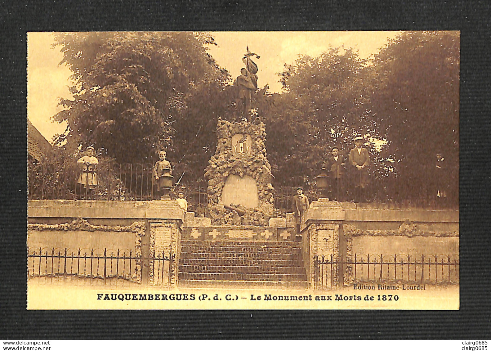 62 - FAUQUEMBERGUES - Le Monument Aux Morts De 1870 - TBE - Fauquembergues