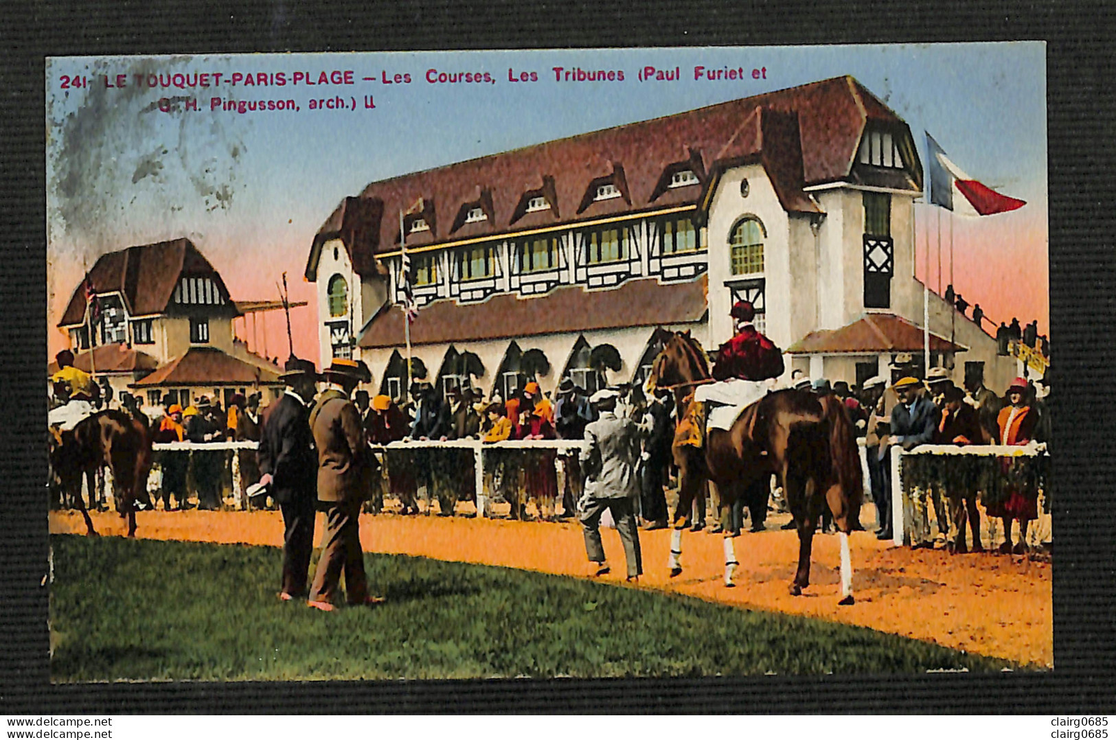 62 - LE TOUQUET-PARIS-PLAGE - Les Courses - Les Tribunes - 1939? - Le Touquet