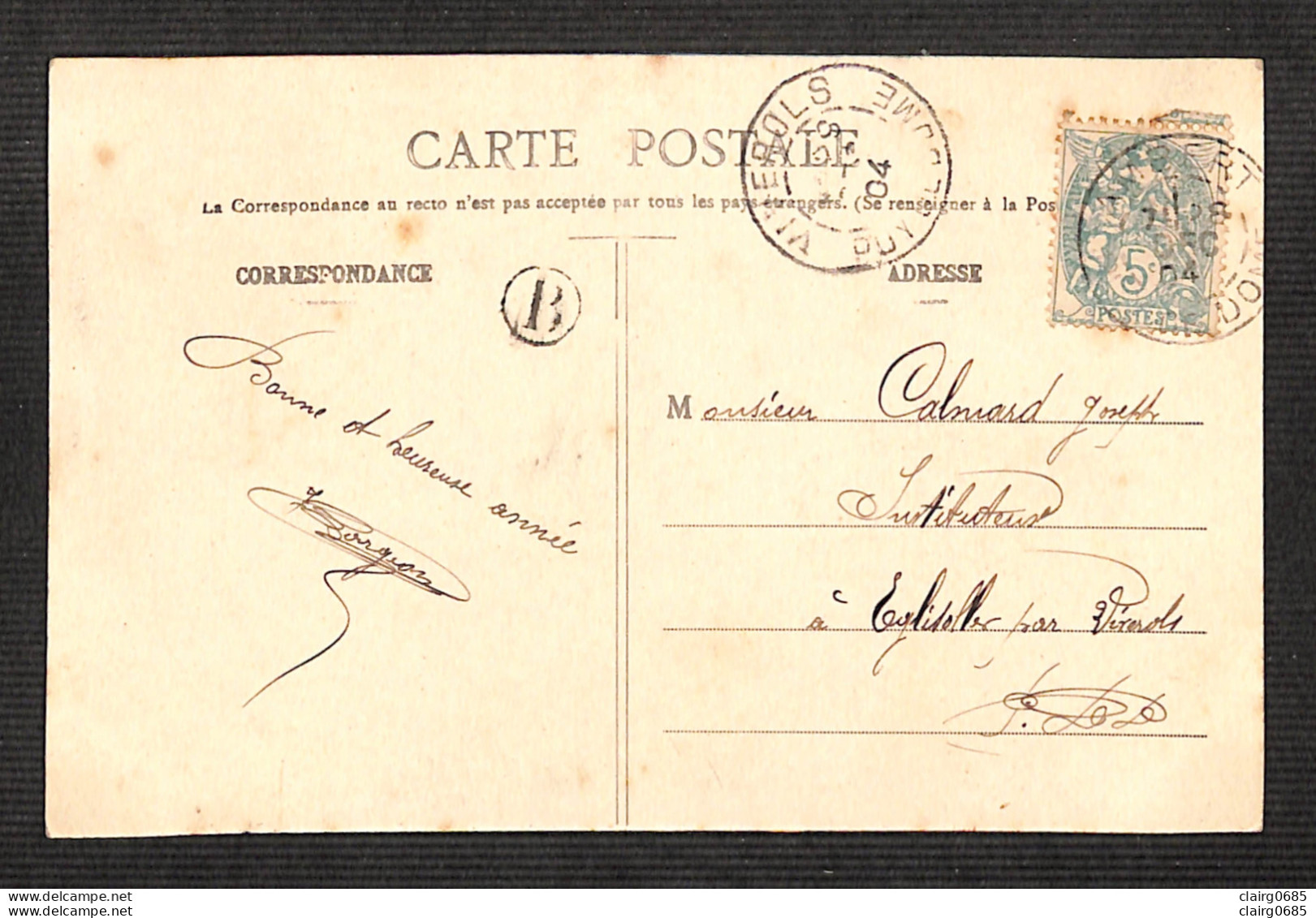 63 - AMBERT - Avenue Du Pont - 1904 - (peu Courante) - Ambert