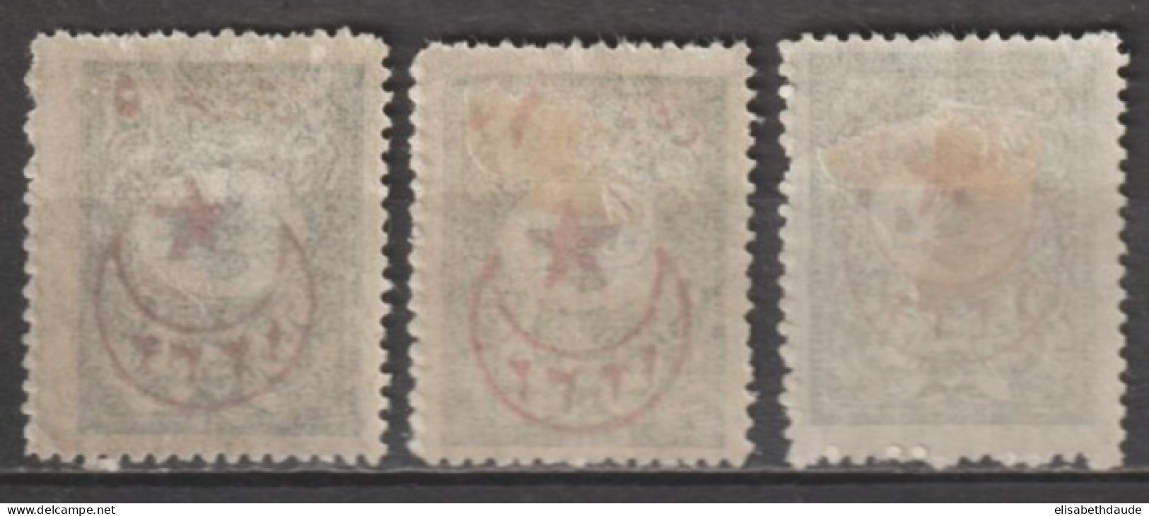 1916 - TURQUIE - SERIE COMPLETE YVERT N°351/353 * MH - COTE = 180 EUR. - Ongebruikt