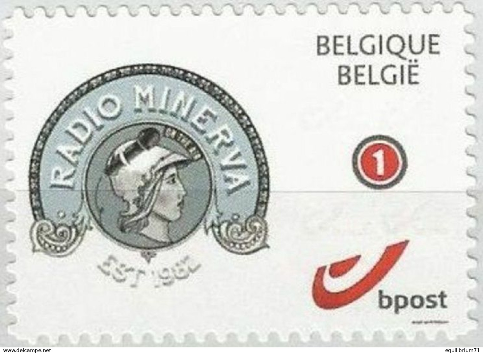 DUOSTAMP** / MYSTAMP** - Radio Minerva - Anvers / Antwerpen - Minerve - Athéna - Altri & Non Classificati