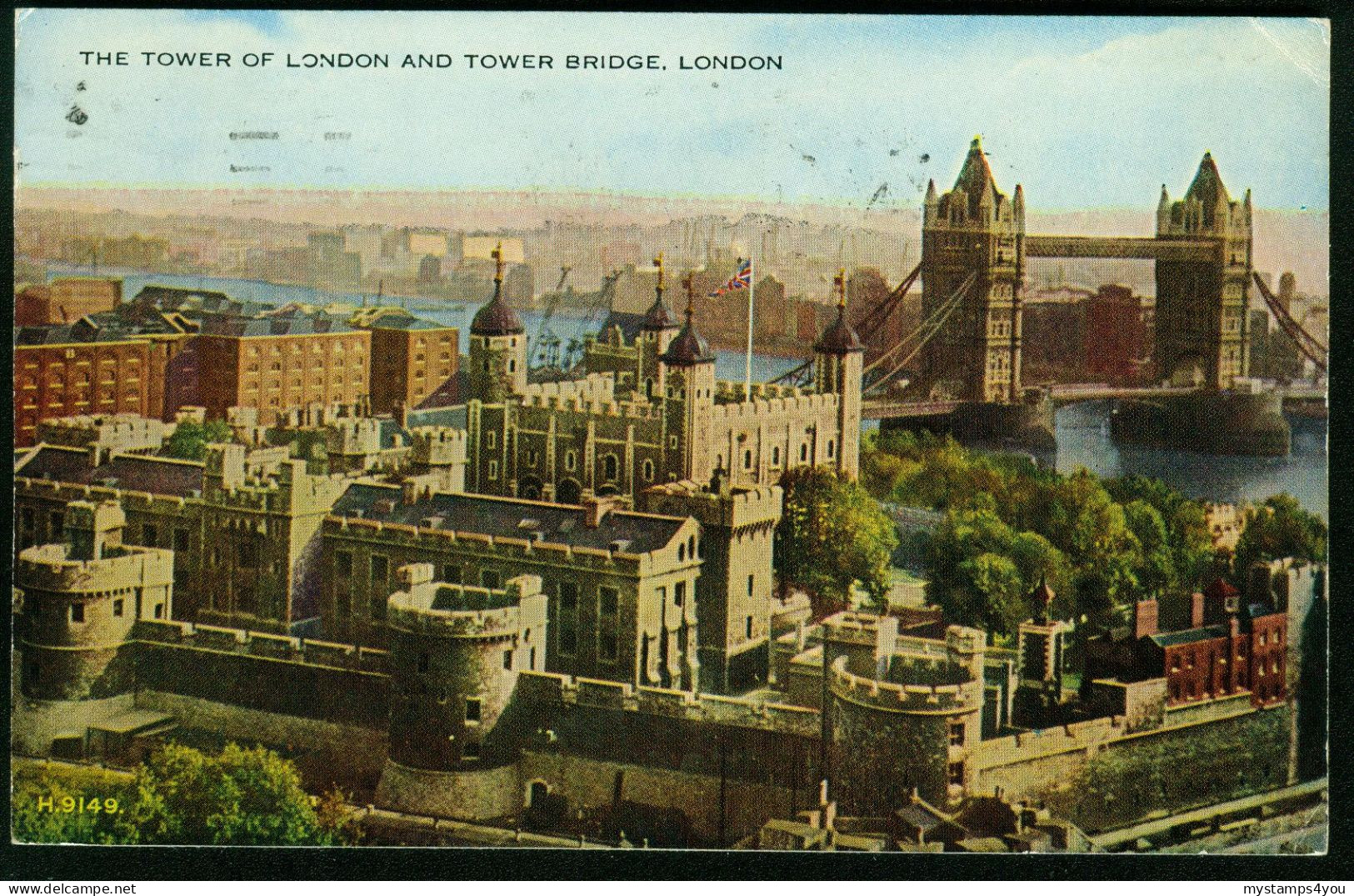 Ak Great Britain, London | Tower Of London And Tower Bridge (1955 London > Denmark) #ans-2020 - Tower Of London