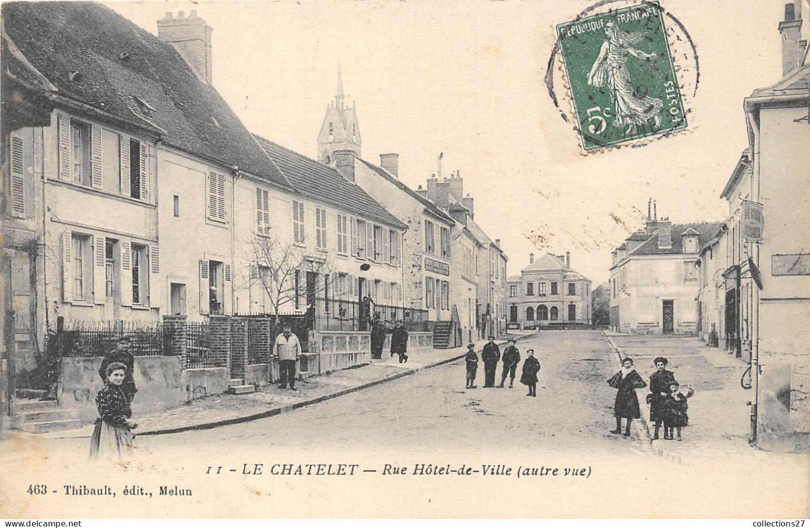 77-LE-CHATELET- RUE HÔTEL-DE-VILLE AUTRE VUE - Le Chatelet En Brie