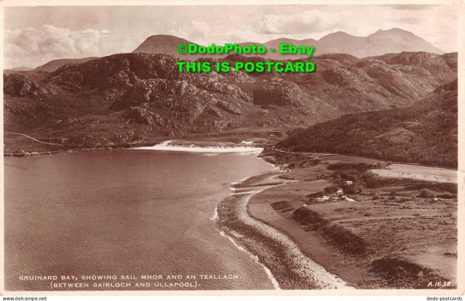 R391993 Gruinard Bay. Showing Sail Mhor And An Teallach. Between Gairloch And Ul - Monde
