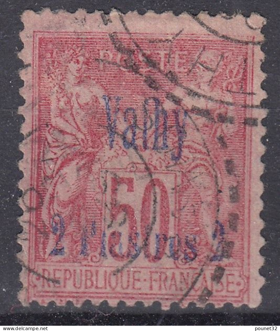 TIMBRE VATHY TYPE SAGE 50c ROSE SURCHARGE N° 8 OBLITERATION CHOISIE - Oblitérés