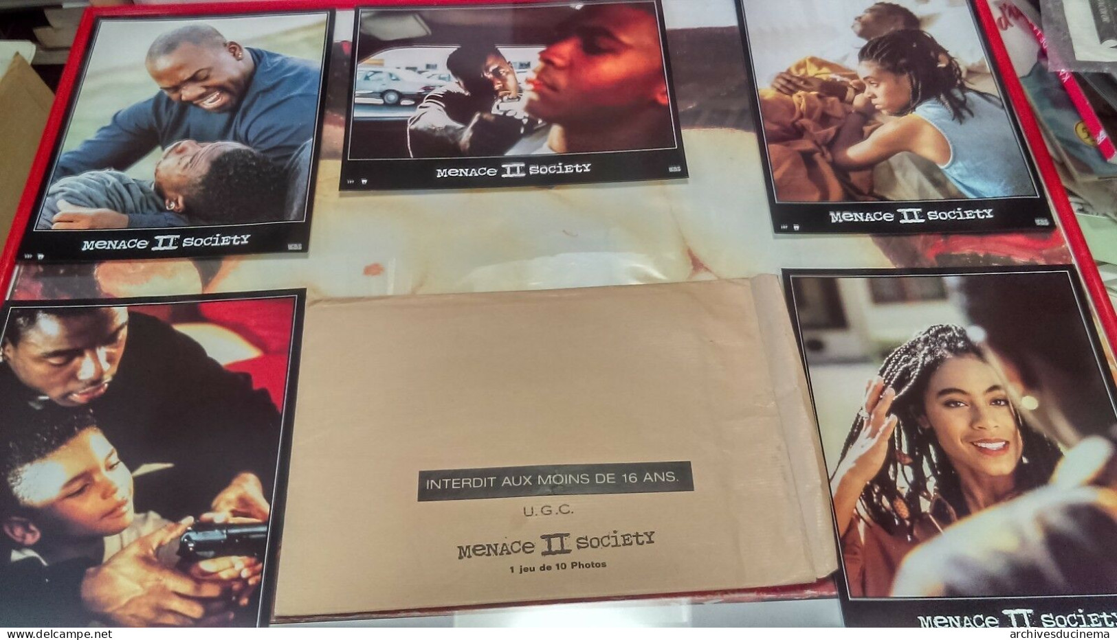 RAP Tyrin TURNER Larenz TATE Jada PINKETT Jeu 10 Photos Cards MENACE II SOCIETY - Foto's