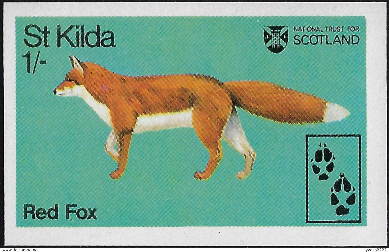 St Kilda, émission Fantaisiste. Renard. Non Dentelé - Honden