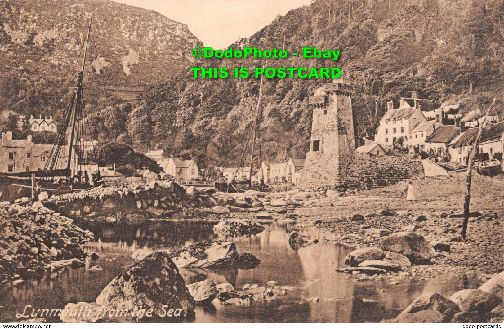 R392020 Lynmouth From The Sea. F. Frith. No. 1079 B - Monde