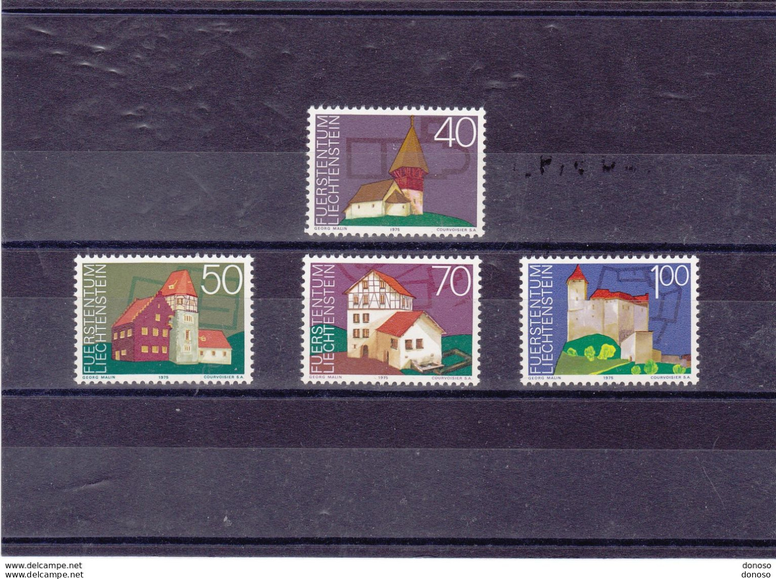 LIECHTENSTEIN 1975 Année Européenne Du Patrimoine Architectural Yvert 573-576, Michel 630-633 NEUF** MNH Cote 4 Euros - Ongebruikt