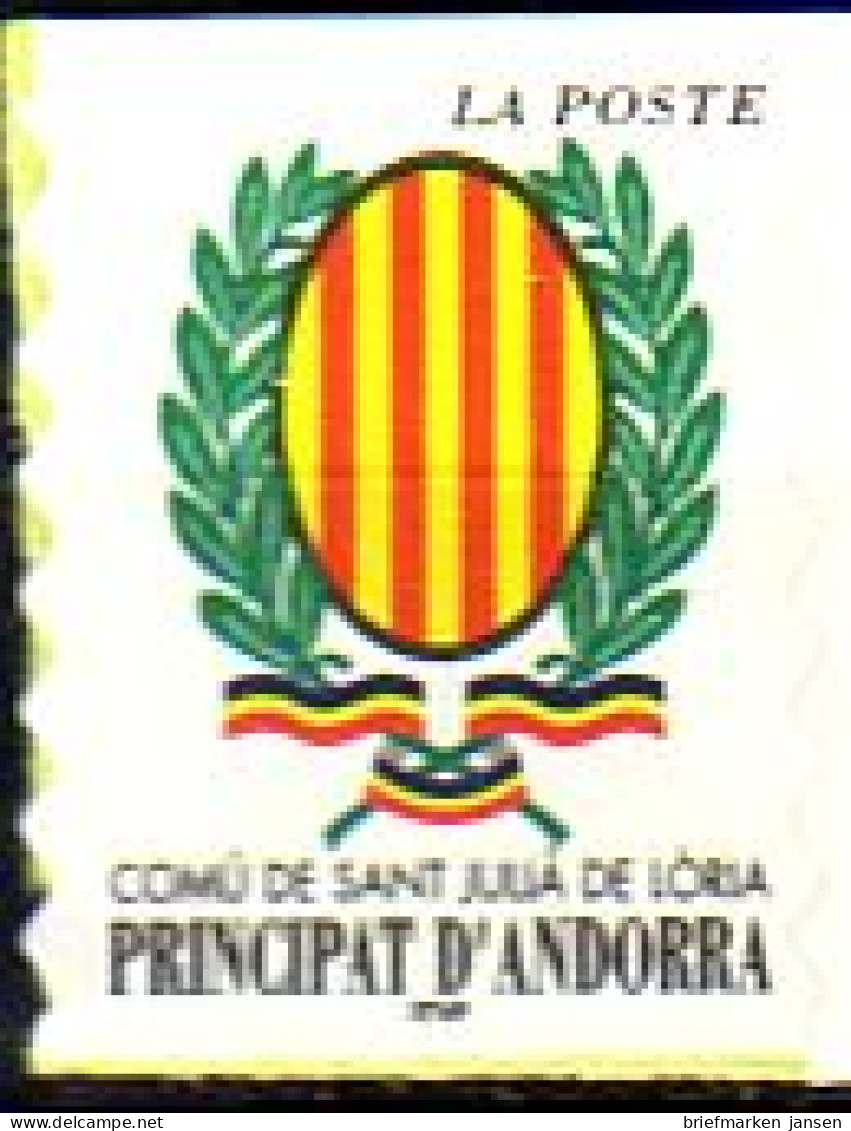 Andorra Frz. Mi.Nr. 561 Freim. Gemeindewappen Sant Julià De Lorià (-) - Autres & Non Classés