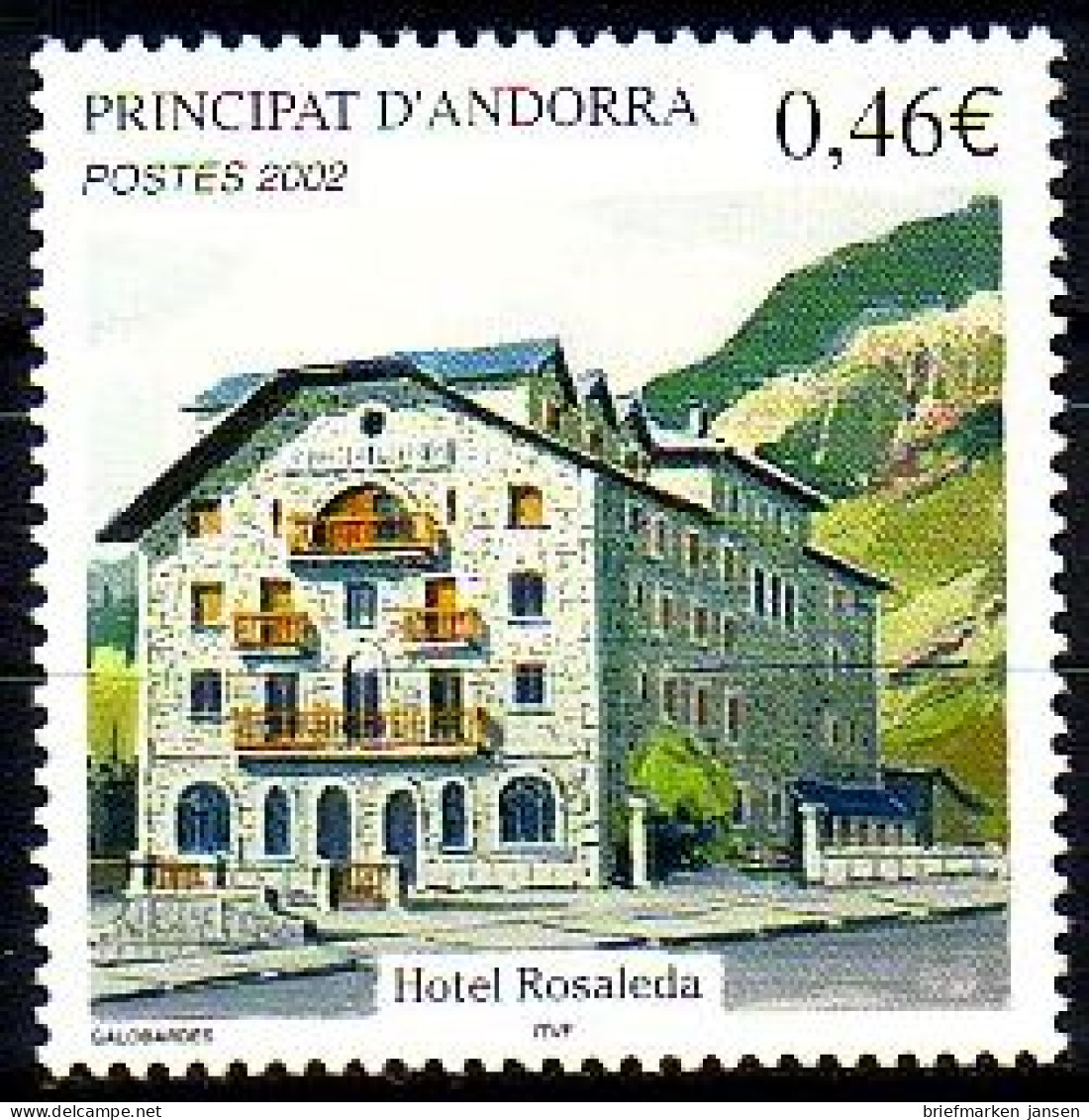 Andorra Frz. Mi.Nr. 588 Hotel Rosaleda (0,46) - Other & Unclassified