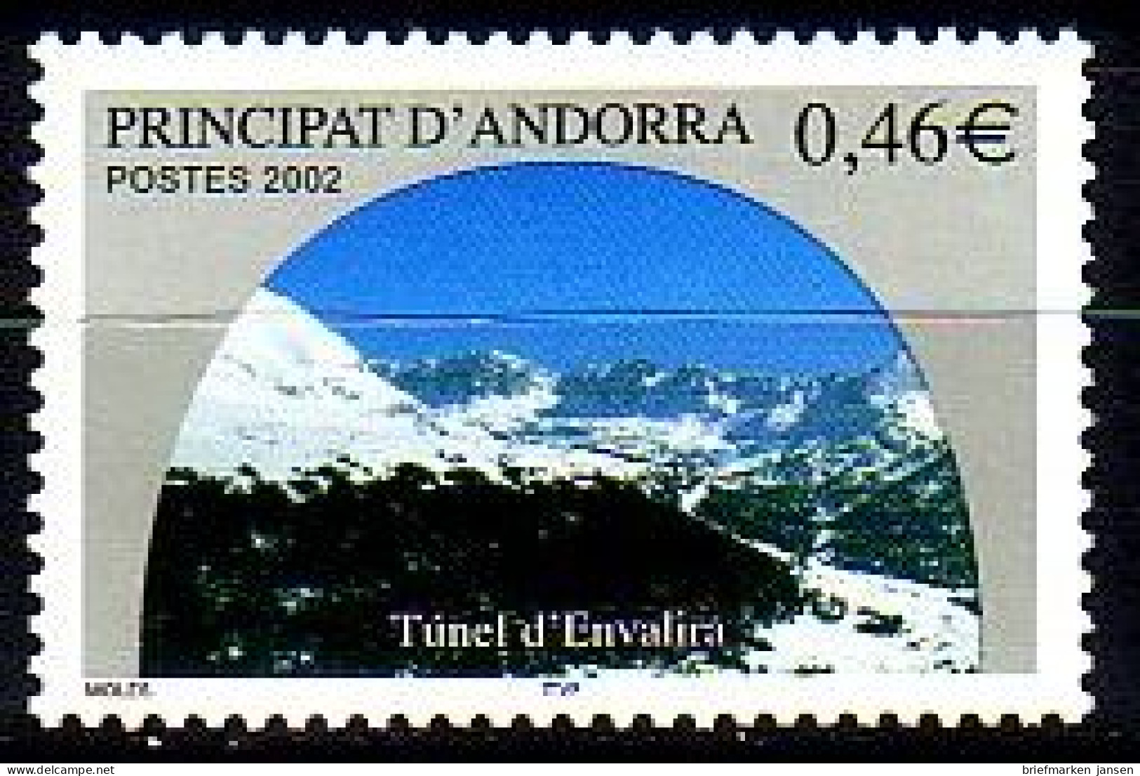 Andorra Frz. Mi.Nr. 593 Envalira-Tunnel (0,46) - Altri & Non Classificati