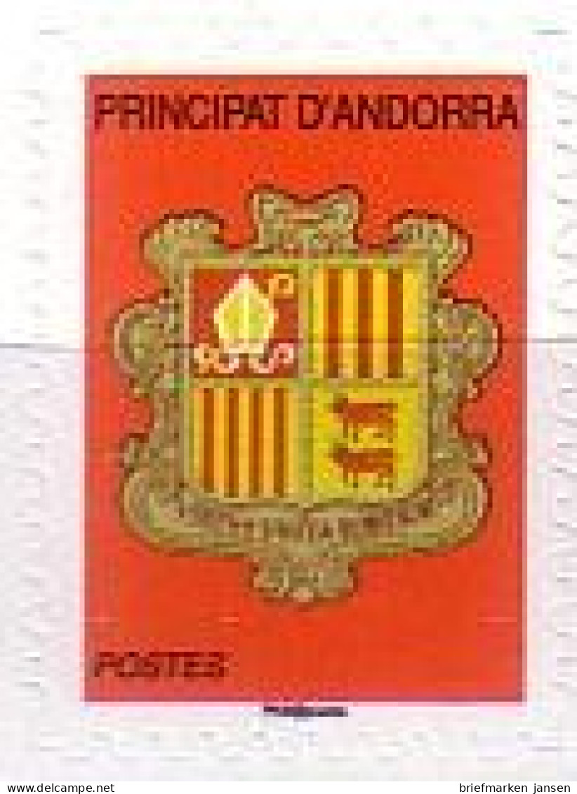 Andorra Franz Mi.Nr. 659 Freim., Wappen Von Andorra, Selbstklebend (-) - Andere & Zonder Classificatie