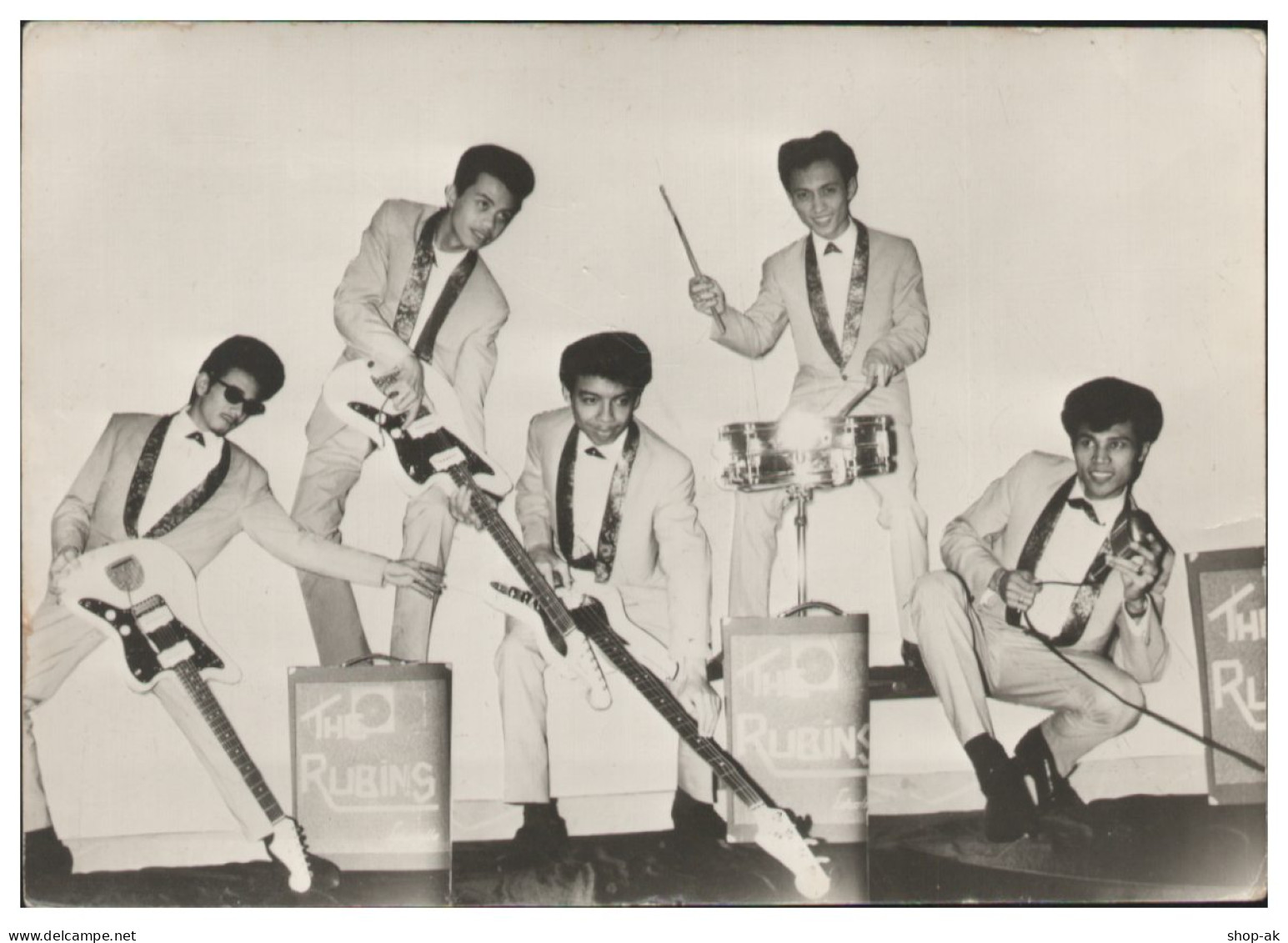 Y28813/ The Rubins  Beat- Popgruppe  AK Autogrammkarte 60er Jahre - Cantanti E Musicisti