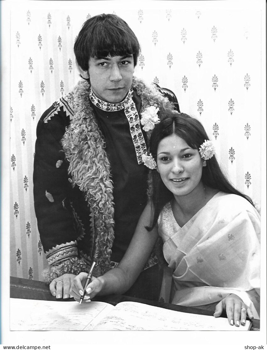 C6166/ Eric Burdon + Angie King Hochzeit  Pressefoto Foto 26 X 20 Cm 1967 - Other & Unclassified