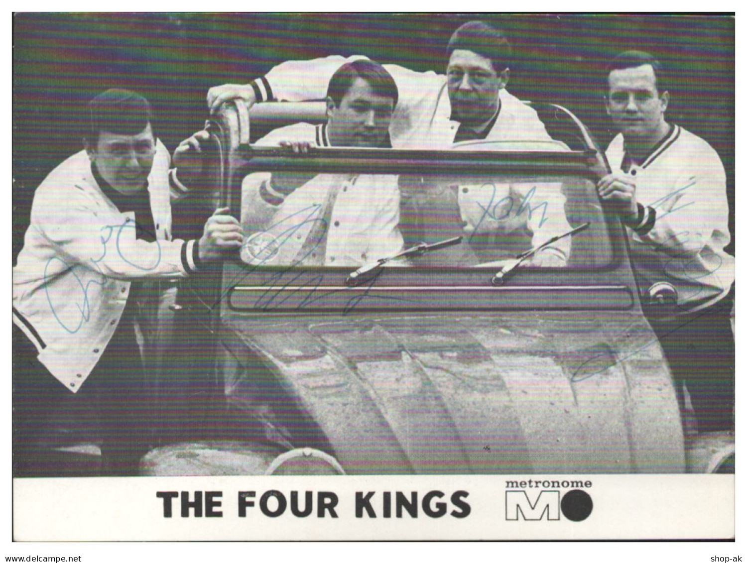 Y28799/ The Four Kings Beat- Popgruppe Autogramme  Autogrammkarte 60er - Autogramme