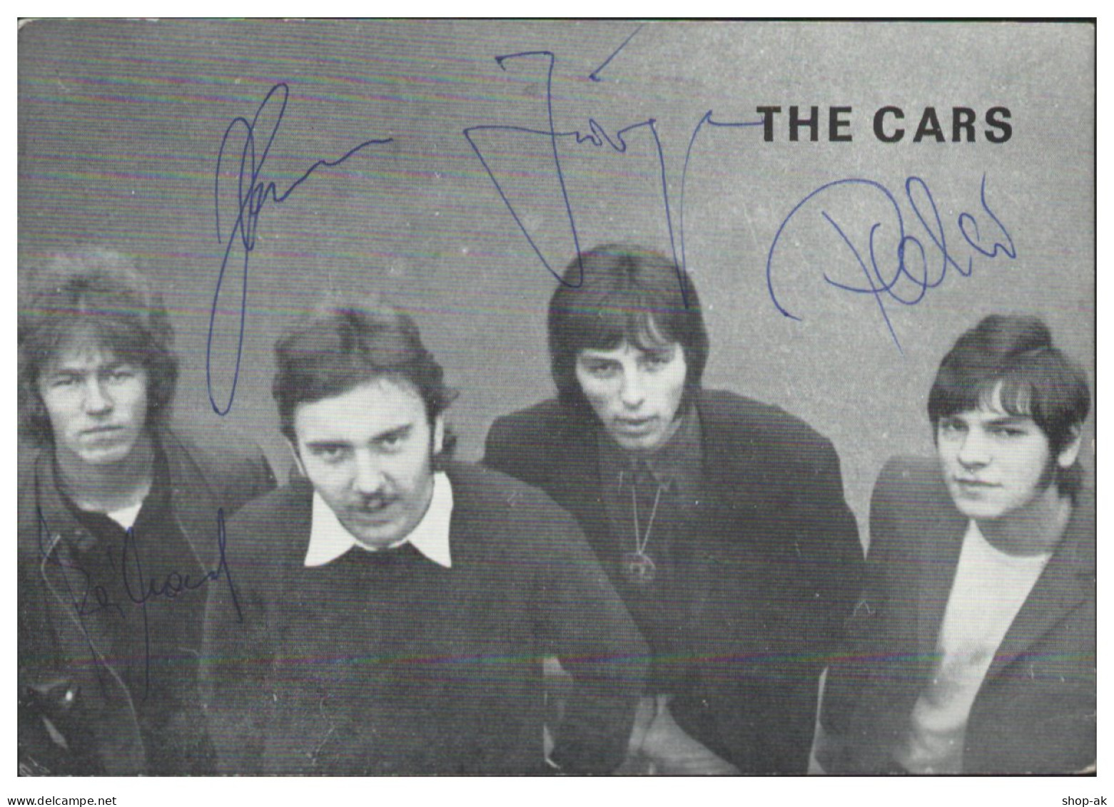 Y28786/ The Cars  Beat- Popgruppe Autogramme Autogrammkarte 60/70er Jahre - Autographes