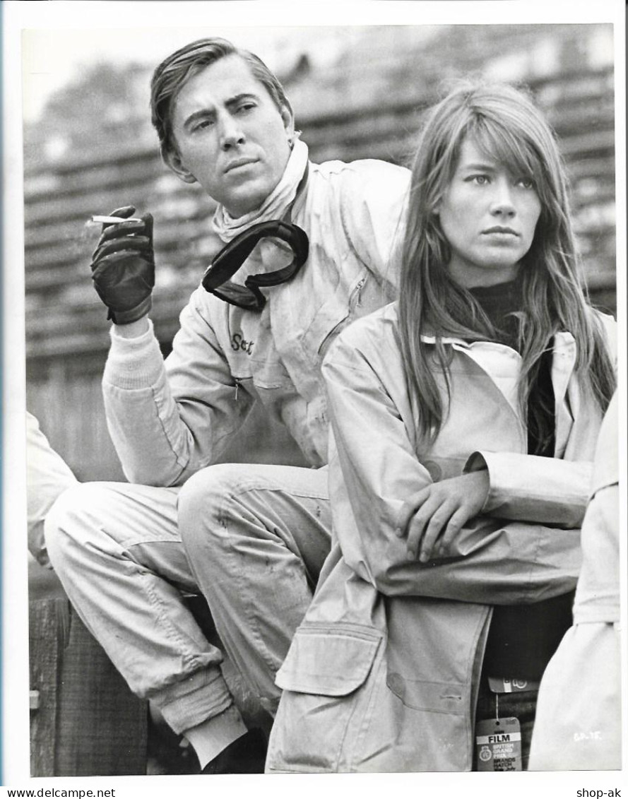 C6075/ Francoise Hardy + Brian Bedford Grand Prix Pressefoto Foto 26 X 20cm 1966 - Otros & Sin Clasificación