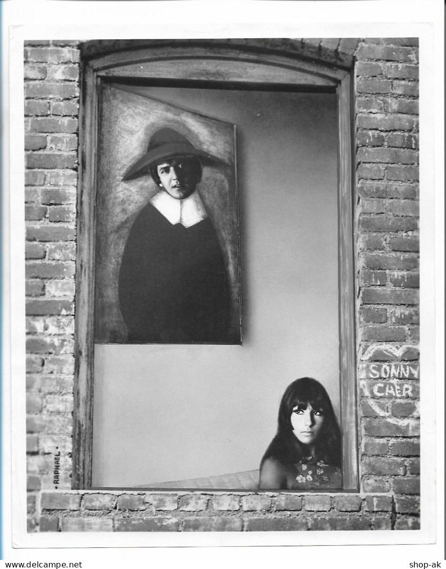 C6027/ Sonny And Cher  Original Pressefoto Foto 25 X 20,5 Cm  Ca.1968 - Otros & Sin Clasificación