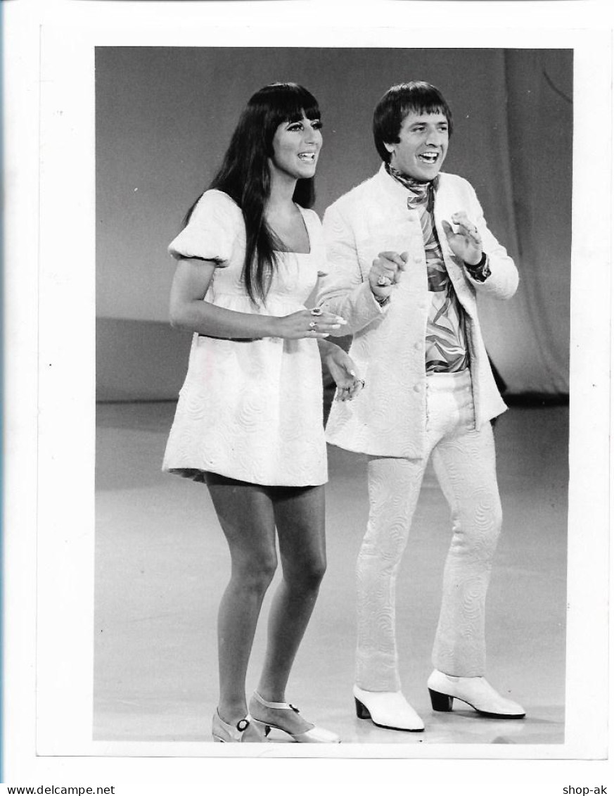 C6019/ Sonny And Cher Original Pressefoto Foto 23 X 18 Cm 1968 - Autres & Non Classés