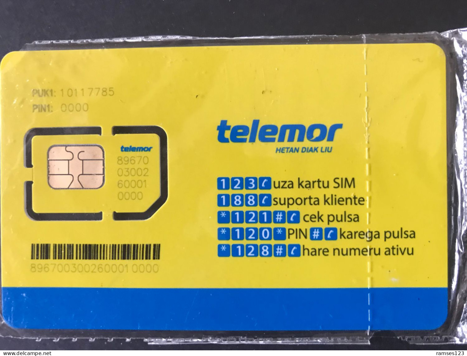 GSM      TELEMOR    TIMOR  ORIENTAL   MINT - Oost-Timor
