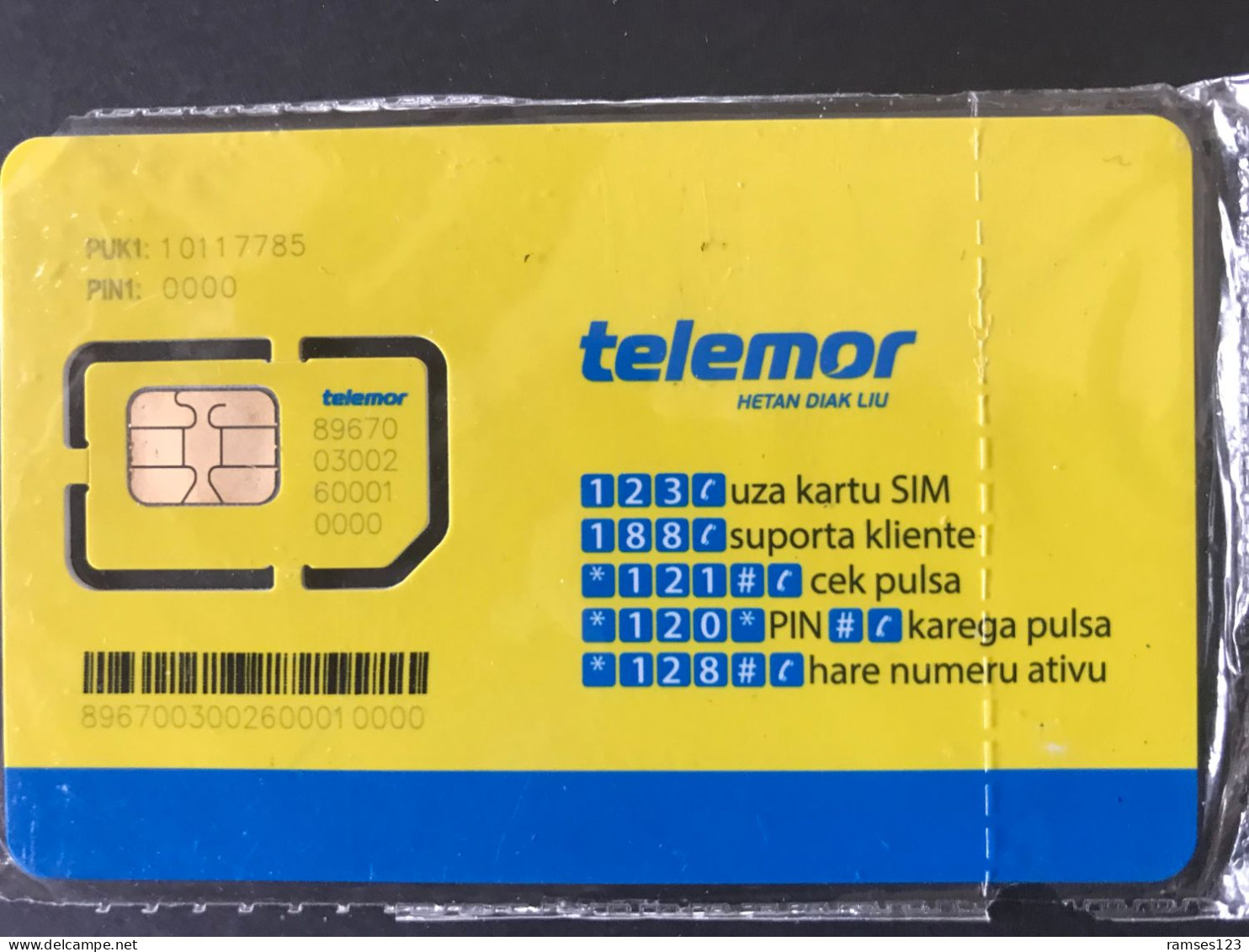 GSM      TELEMOR    TIMOR  ORIENTAL   MINT - Timor Orientale