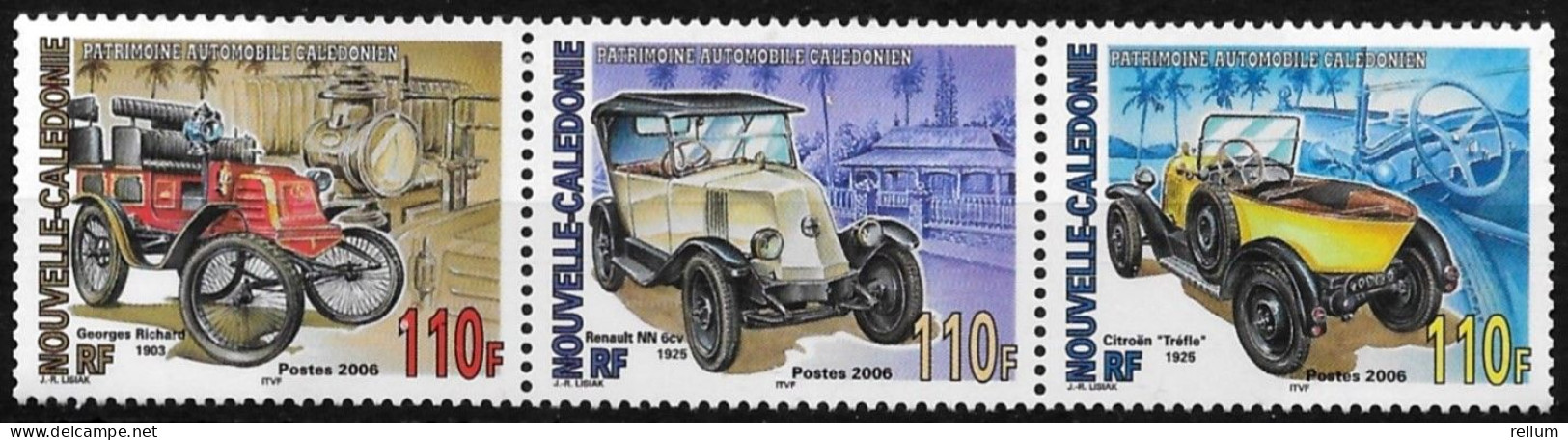 Nouvelle Calédonie 2006 - Yvert Et Tellier Nr. 970/972 Se Tenant - Michel Nr. 1384/1386 Zusammenhängend ** - Unused Stamps