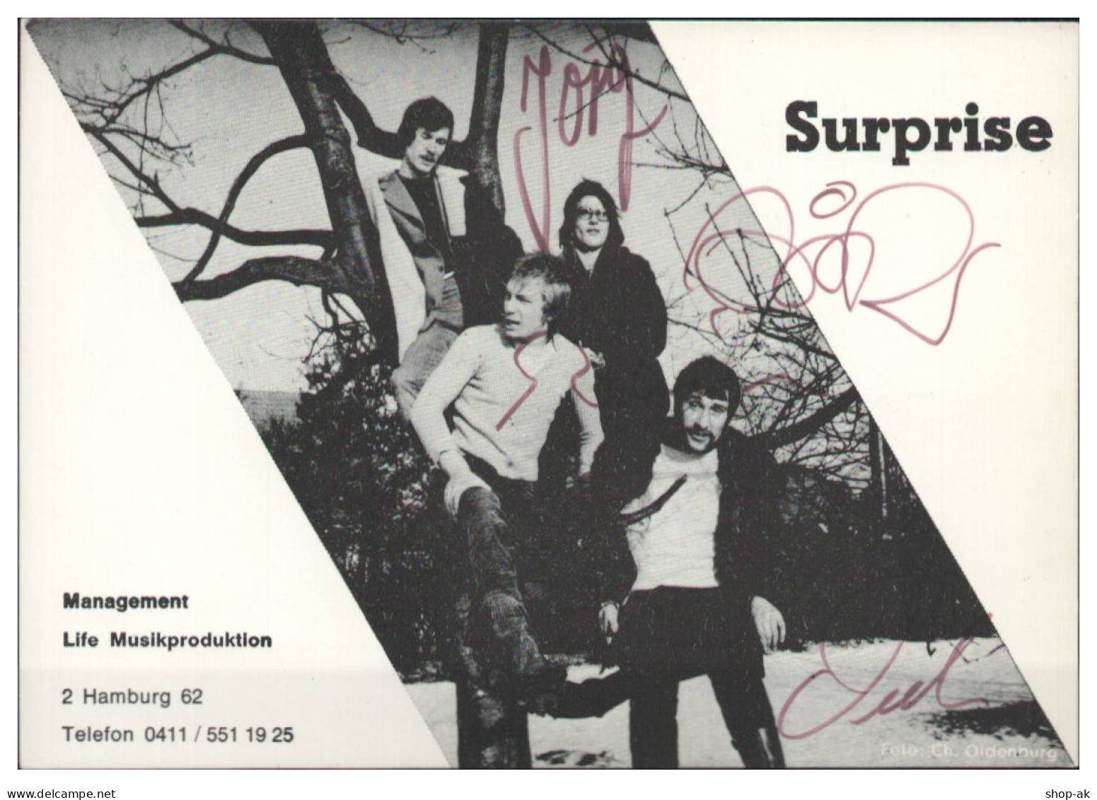 Y28673/ Surprise Aus Hamburg Beat- Popgruppe Autogramm Autogrammkarte 60er - Autografi