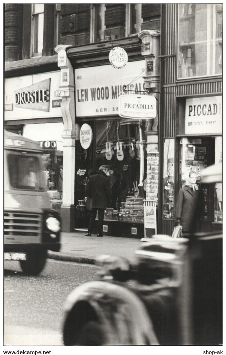C5982/ Gitarren-Geschäft London Original Pressefoto Foto 24 X 16 Cm Ca.1968 - Sonstige & Ohne Zuordnung