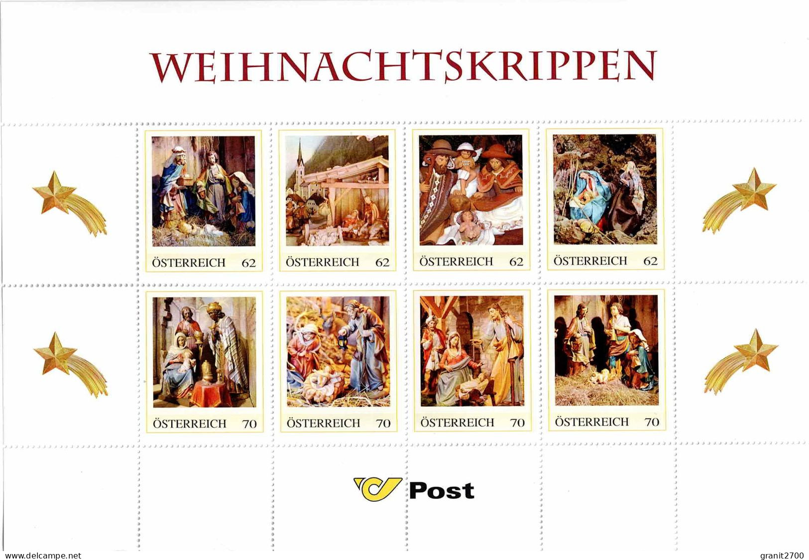 PM  Bogen Weihnachtskrippen  - Marken Edition 8    Lt. Scan Postfrisch - Persoonlijke Postzegels