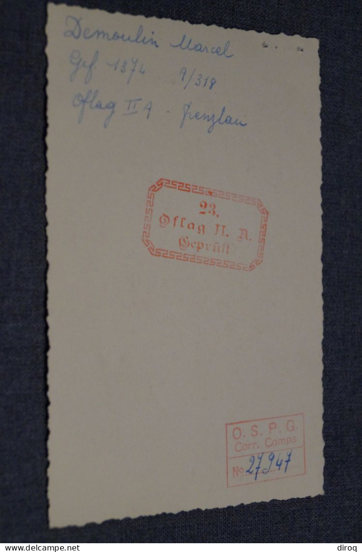 Guerre , Photo D'un Prisonnier Du Camps OFLAG II A ,Demoulin Marcel,format Carte Postale - 1939-45