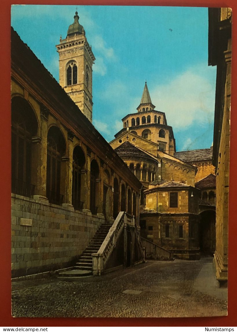 BERGAMO - CITTÀ ALTA - Ateneo E Cupola Di Santa Maria Maggiore - 1982 (c652) - Bergamo