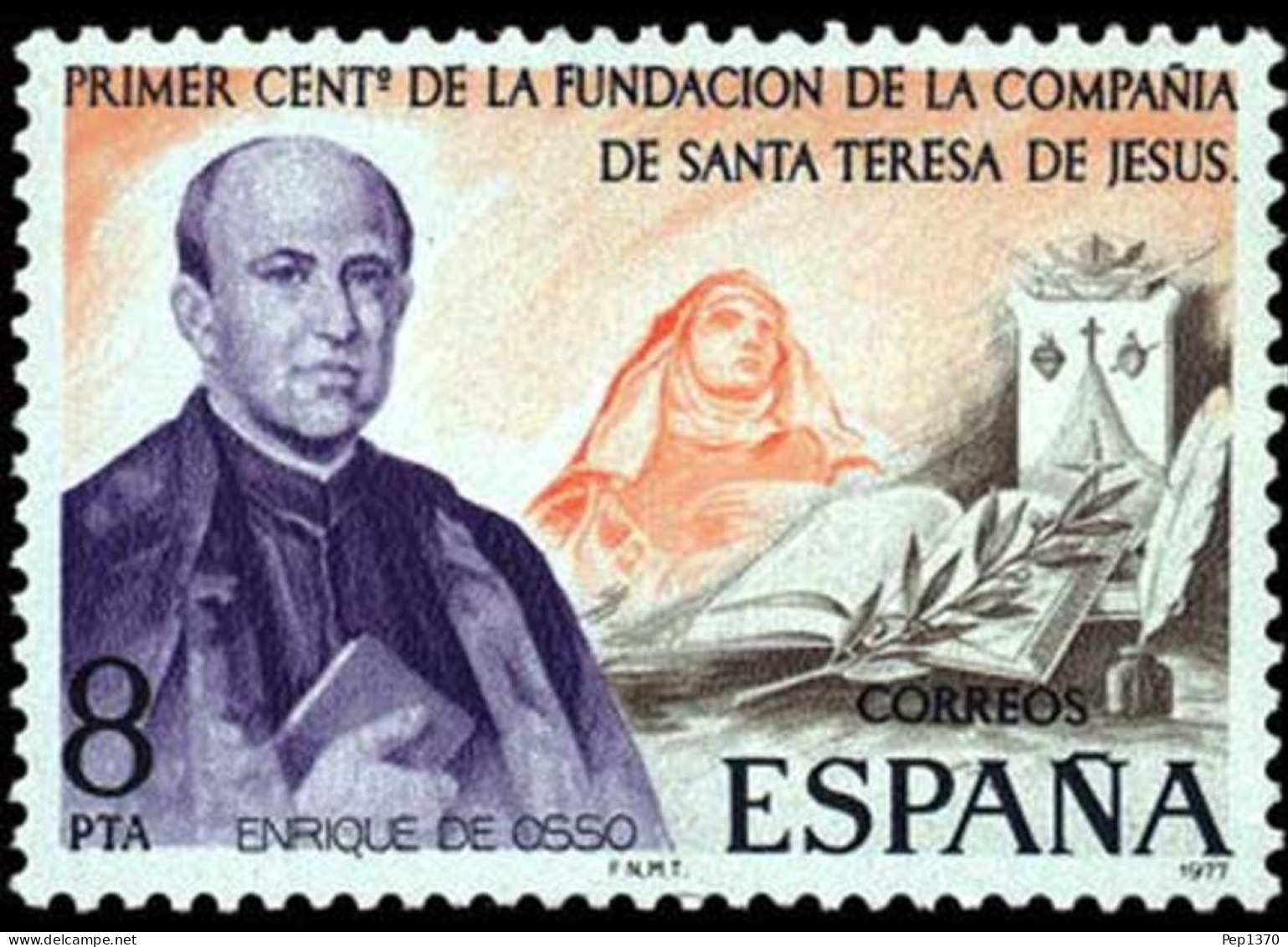 ESPAÑA 1977 - COMPAÑIA DE SANTA TERESA DE JESUS - EDIFIL 2416** - Ongebruikt