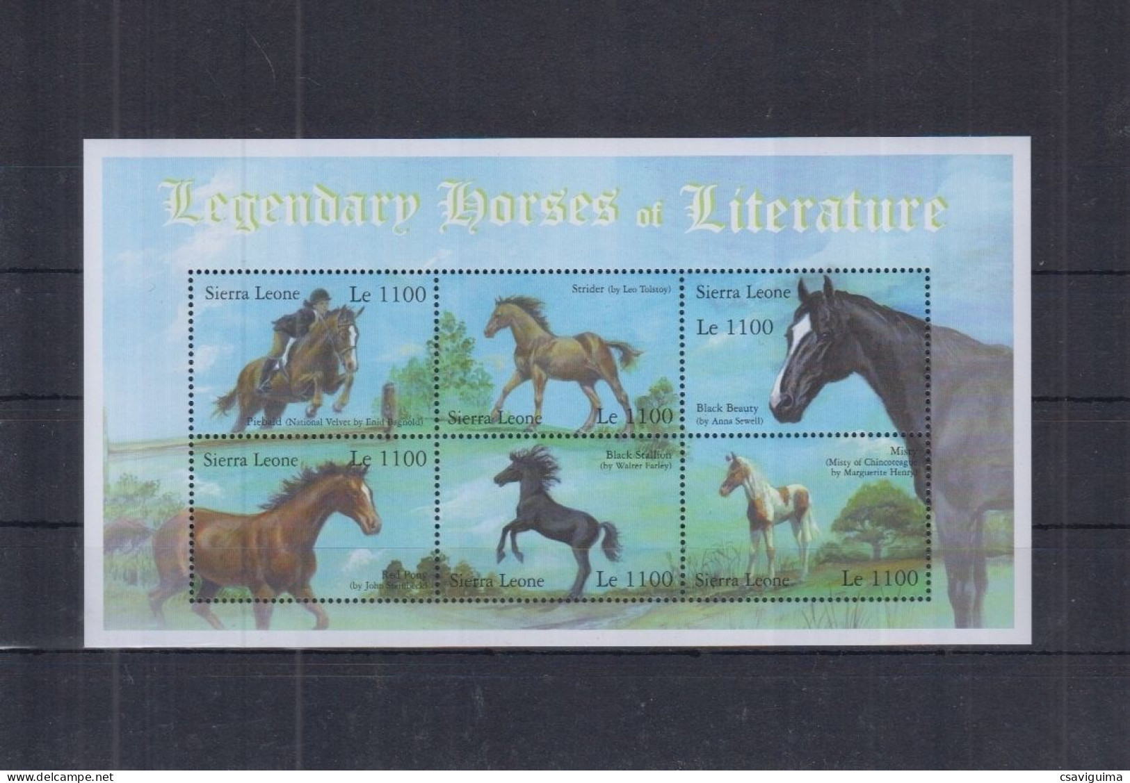 Sierra Leone - 2001 - Legendary Horses - Yv 3399/04 - Paarden