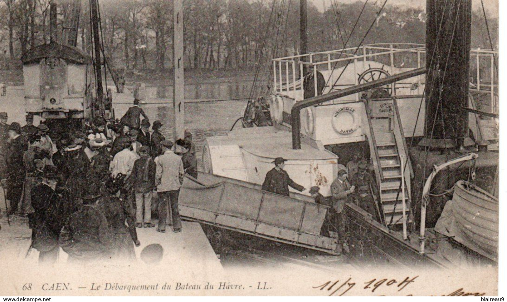 68 Le Debarquement Du Bateau Du Havre Ll - Caen