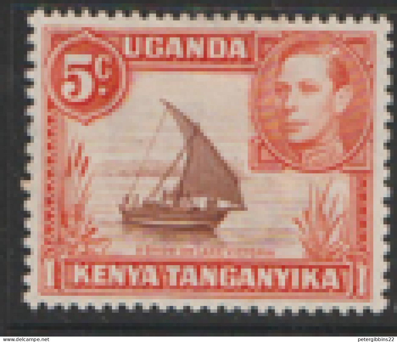 Kenya Uganda And Tanganyika  1938 SG 133 5c  Perf 11.3/4  Mounted Mint - Kenya, Uganda & Tanganyika