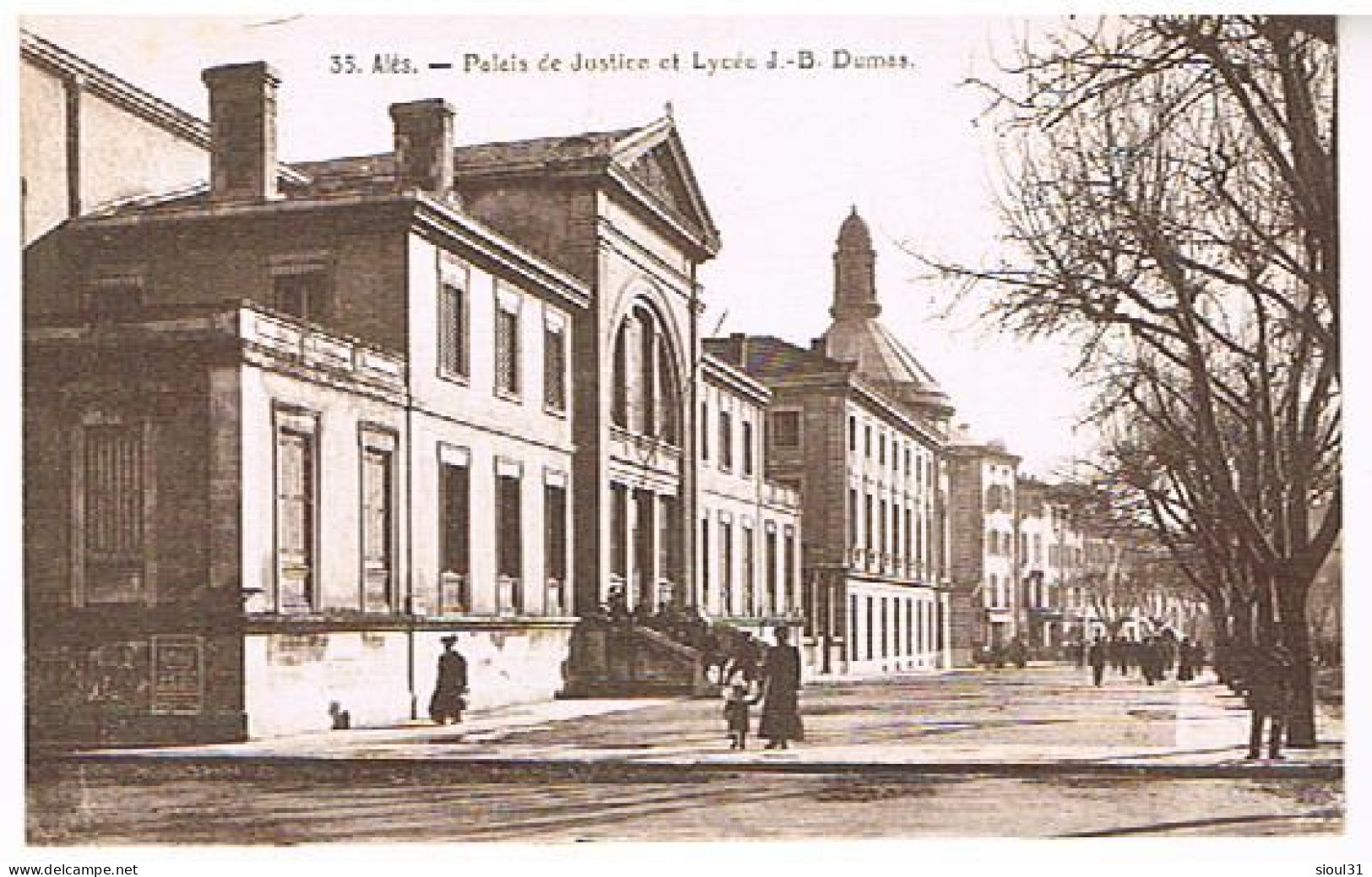 30 ALAIS ALES  PALAIS DE JUSTICE  ET  LYCEE  J. B.  DUMAS - Alès