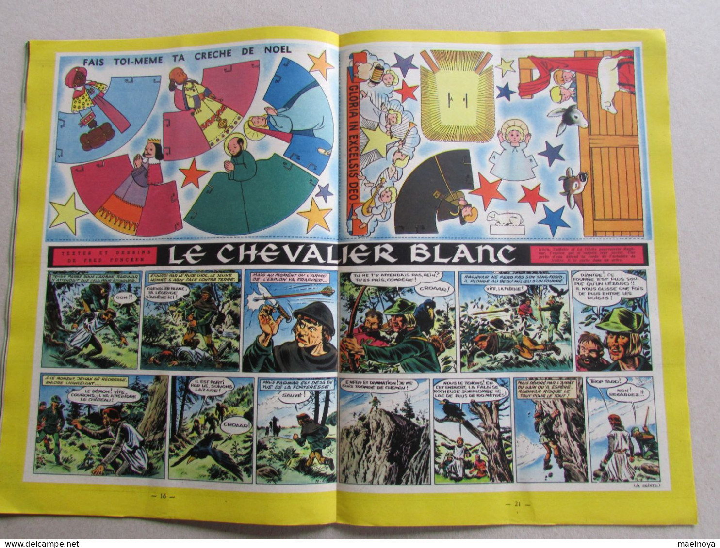 JOURNAL TINTIN N° 51 DE 1950 AVEC CRECHE DE NOËL SANS LE CALENDRIER - Tintin